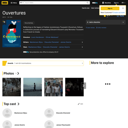 Ouvertures (2019) - IMDb