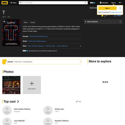 T (Short 2019) - IMDb