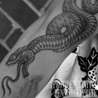 #snake #tattoo by #dennismdelprete #providencetattoo @providencetattoo