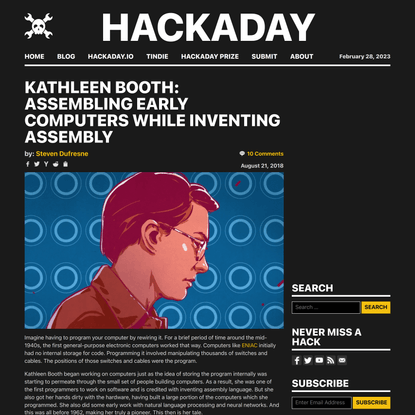 Kathleen Booth: Assembling Early Computers While Inventing Assembly