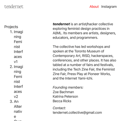 About — tendernet