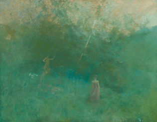 the white birch - thomas wilmer dewing