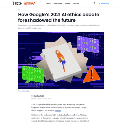 How Google’s 2021 AI ethics debate foreshadowed the future