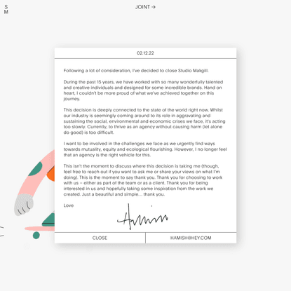 Studio Makgill — Design and Branding — Brighton, UK