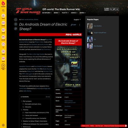 Do Androids Dream of Electric Sheep?
