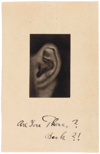 Alfred Stieglitz,  Rebecca’s Ear, 1922