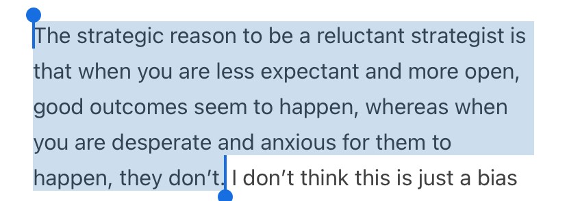 The Limits Of Strategy via What Is Called Thinking? 