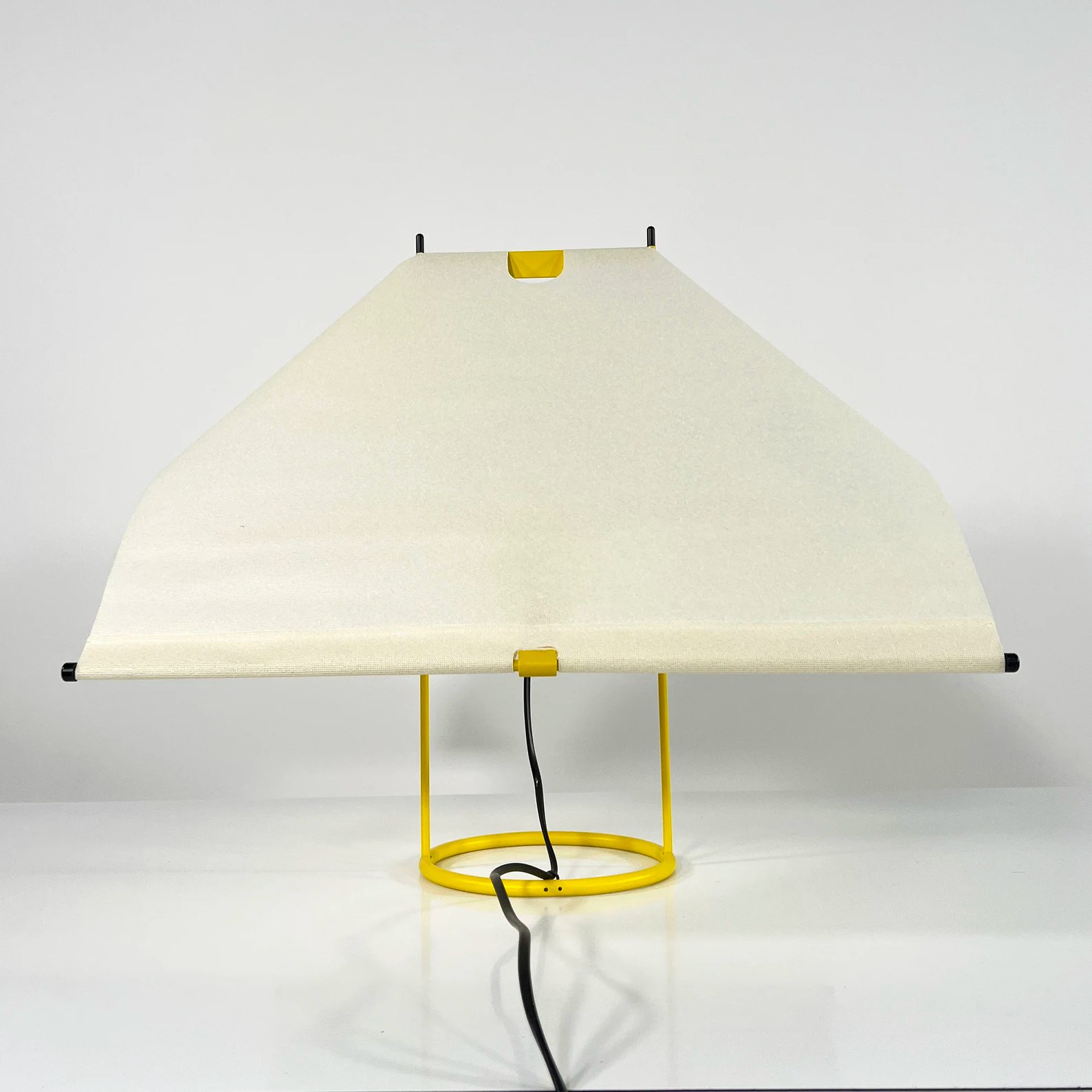 Yellow Le Falene Table Lamp by Piero De Martini for Arteluce, 1980s.png