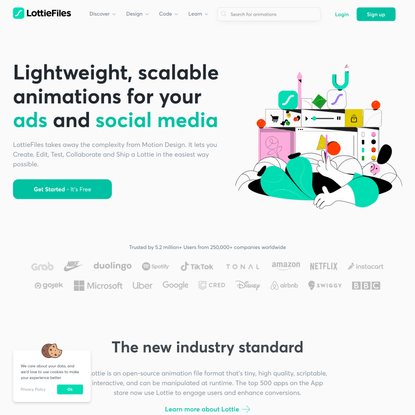 LottieFiles: Download Free lightweight animations for website &amp; apps.
