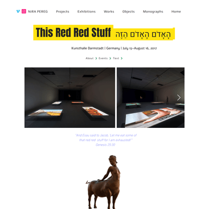 This Red Red Stuff | Nira Pereg