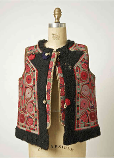 romanian embroidered vest