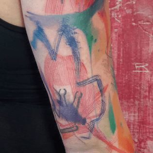Blaaast over... by my Brushes ...4. Baruna! #color #tattoo #colortattoo