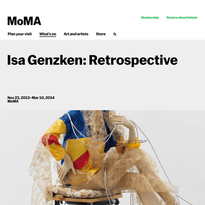 Isa Genzken: Retrospective | MoMA
