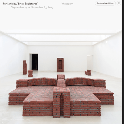 Per Kirbeby ‘Brick Sculptures’
