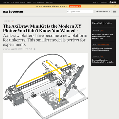 The AxiDraw MiniKit Is the Modern XY Plotter You Didn’t Know You Wanted