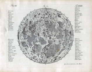 Detailed map of the Moon - 1842