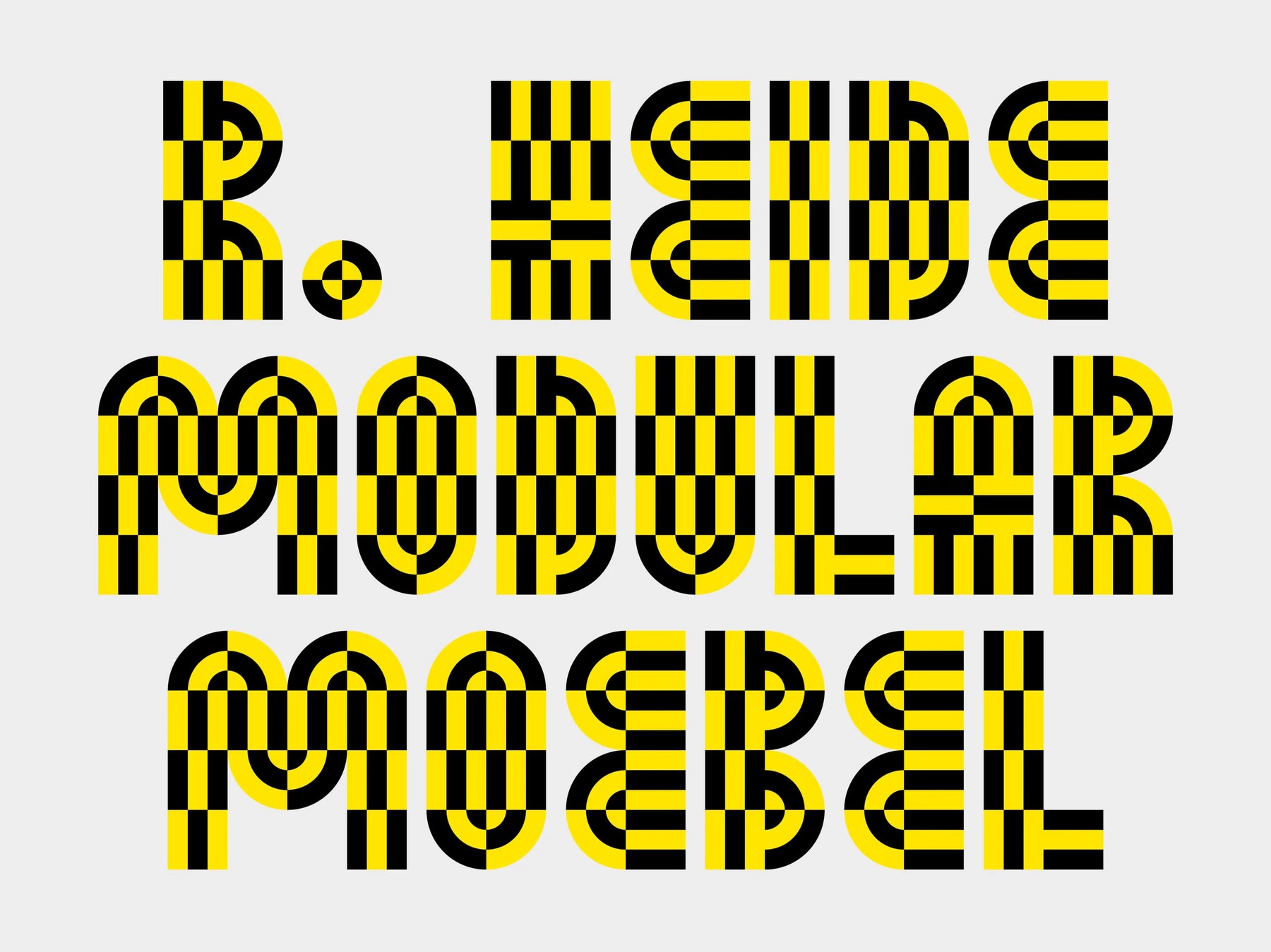 Studio Marlon Ilg: Multi-layer font