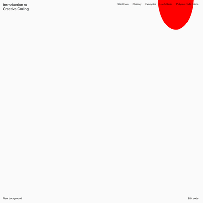 Introduction to Creative Coding