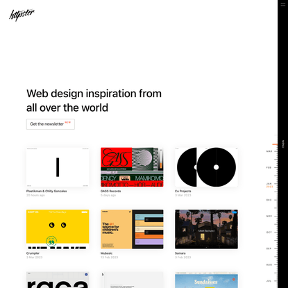 Website Design Inspiration | Httpster