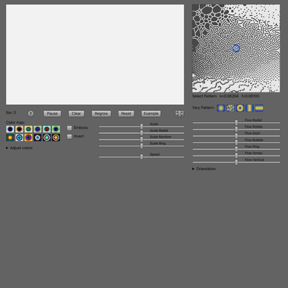 Reaction-Diffusion Explorer Tool