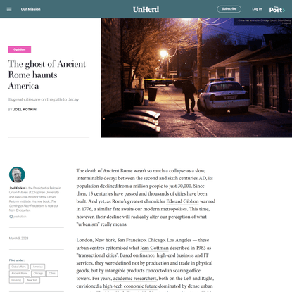The ghost of Ancient Rome haunts America