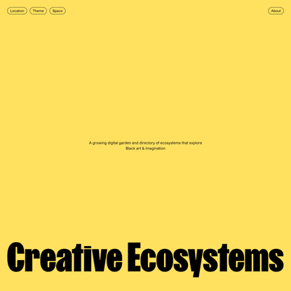 Home - Creative Ecosystems