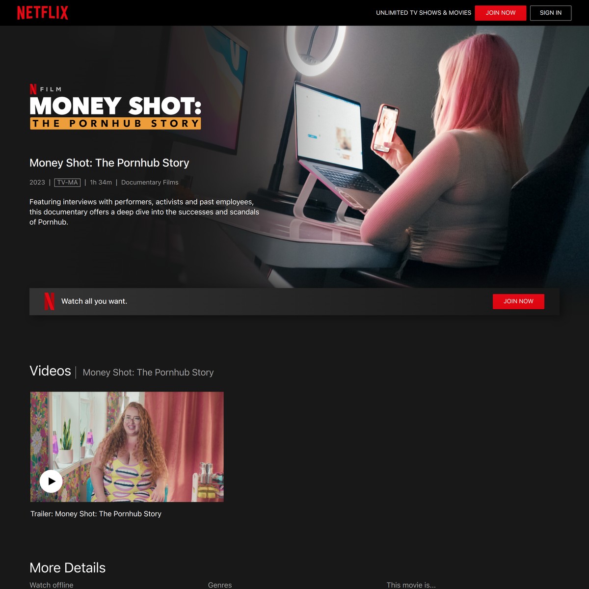 Watch Money Shot The Pornhub Story Netflix Official Site — Are Na