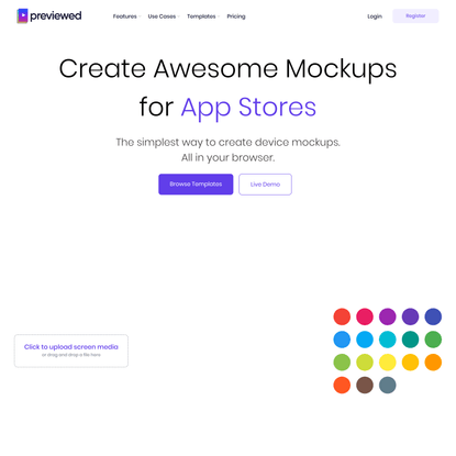 Previewed - Free mockup generator for your app