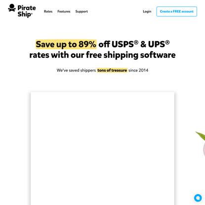 Free UPS and USPS shipping software | Pirate Ship