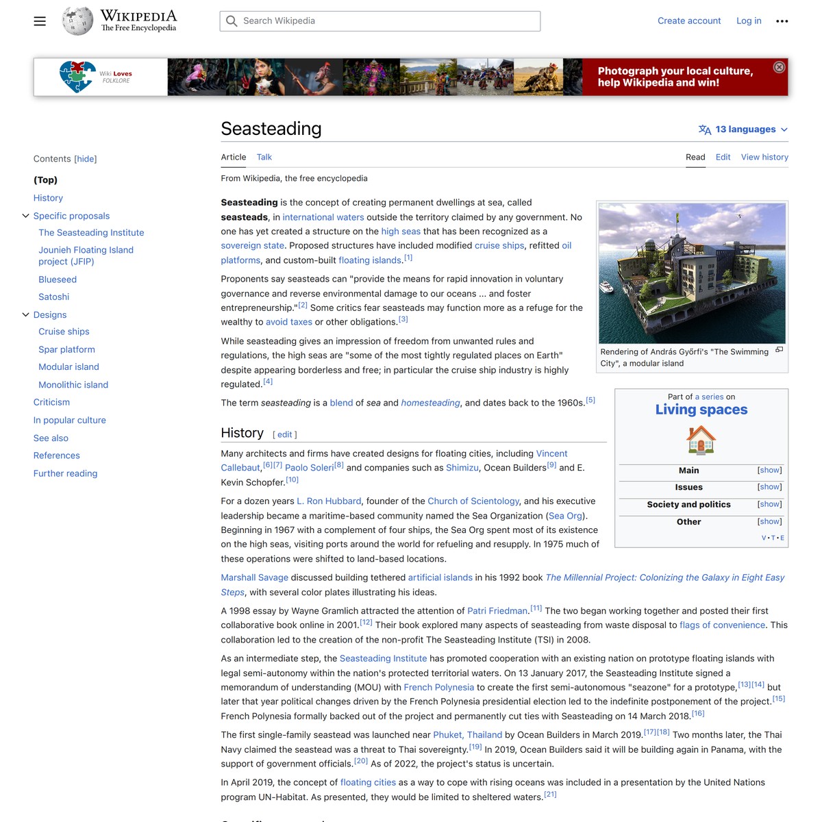 Seasteading - Wikipedia — Are.na