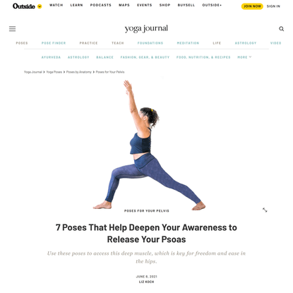 7 Poses That Help Deepen Your Awareness to Release Your Psoas