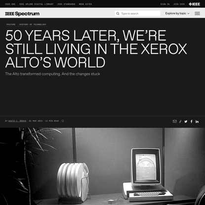 50 Years Later, We’re Still Living in the Xerox Alto’s World