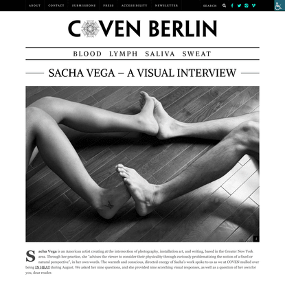 Sacha Vega – A Visual Interview