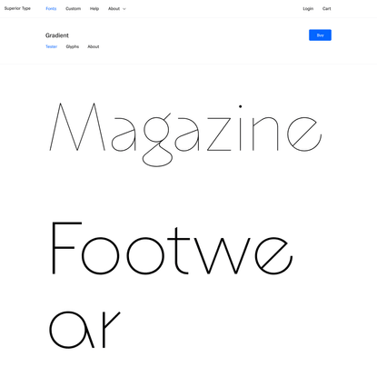Gradient font family | Superior Type