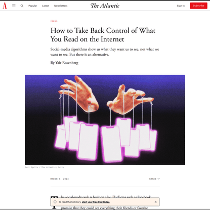 How to Take Back Control of What You Read on the Internet