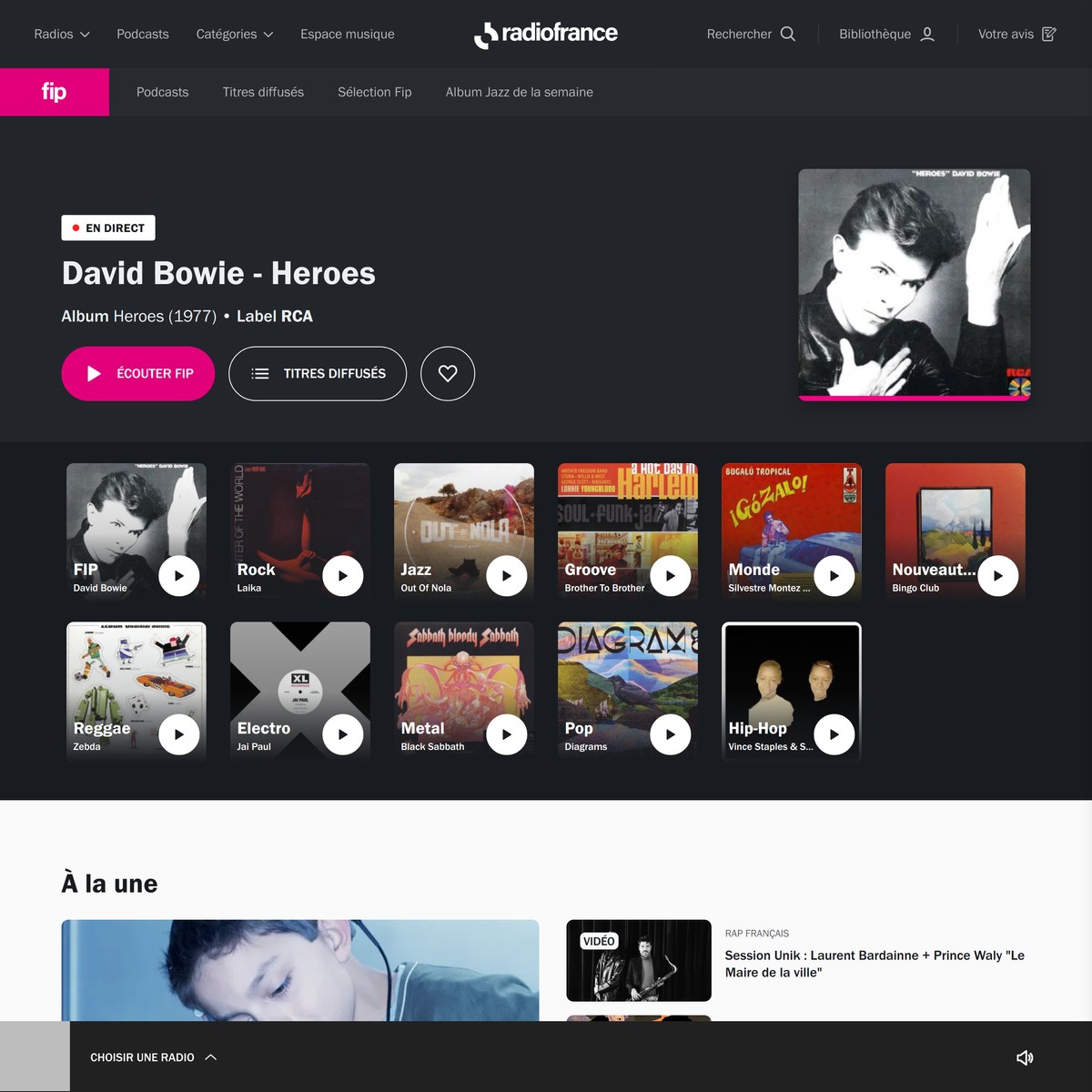 FIP Écouter la radio en direct et les radios thématiques — Are.na