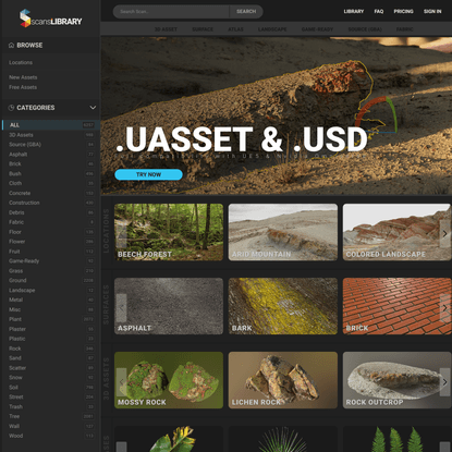 ScansLibrary - Texture / 3D Asset / Atlas