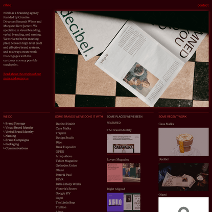 Nihilo - A Branding Agency