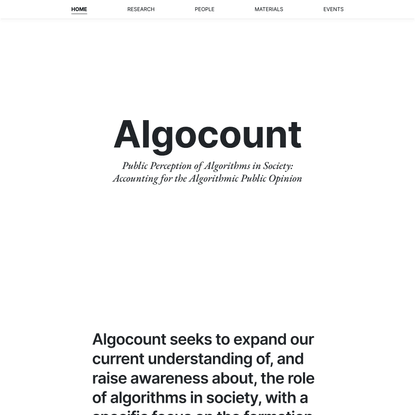 Algocount