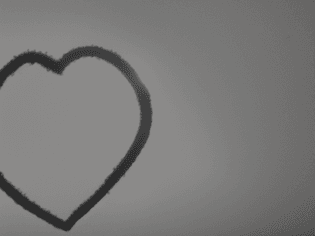 my heart black heavy direct sunlight motion blur