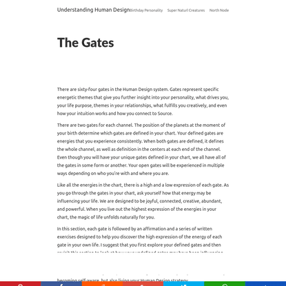 The Gates - Understanding Human Design