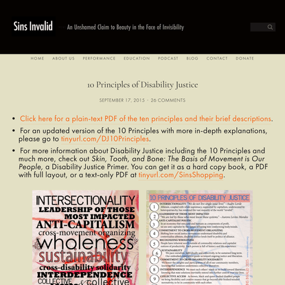 10 Principles of Disability Justice — Sins Invalid