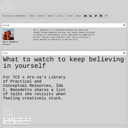 What to watch to keep believing in yourself