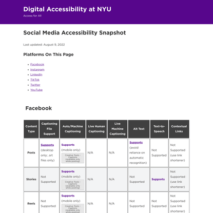Digital Accessibility at NYU