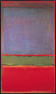 No. 6 (Violet, Green and Red). Mark Rothko. 1951