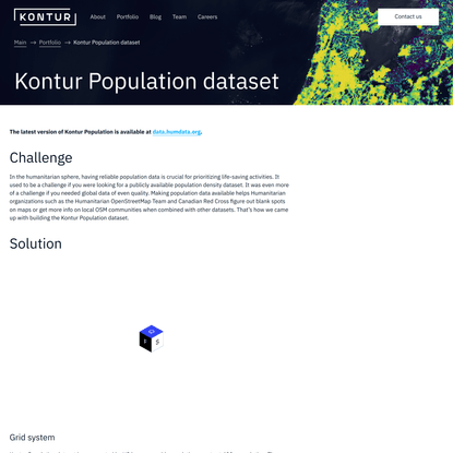 Kontur Population dataset