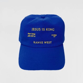 JESUS IS KING vinyl hat