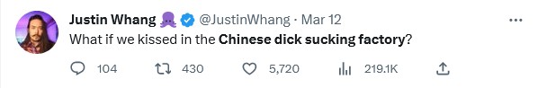 in the Chinese dick sucking factory?