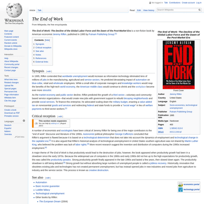 The End of Work - Wikipedia