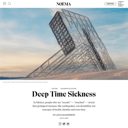 Deep Time Sickness | NOEMA